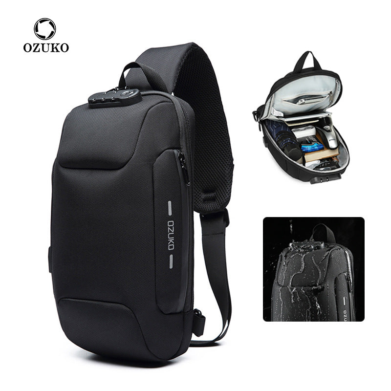 Waterproof Tactical Chest Bag for Men | Multi-Functional Crossbody