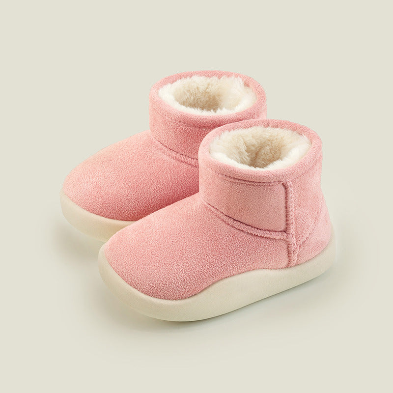 Children's Cozy Fleece-Lined Short Boots | Warm Ankle Footwear