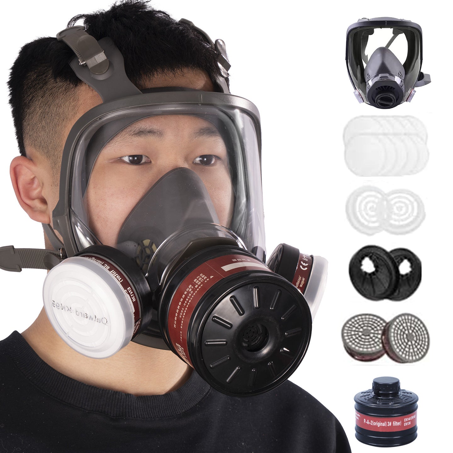 Silicone Gas Mask for Maximum Toxic Fume Protection