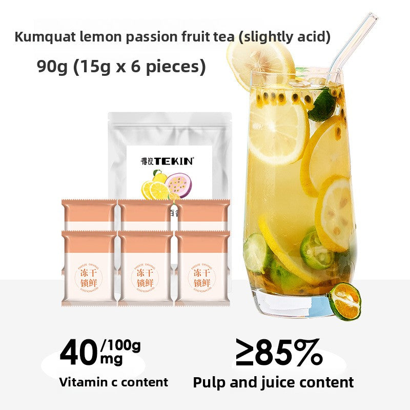 Delicious Freeze-Dried Fruit Tea Blocks | Instant Hydration