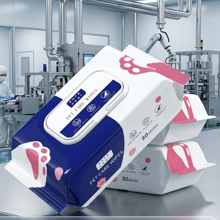 Gentle Pet Cleaning Wet Wipes | Herbal Scent for Freshness