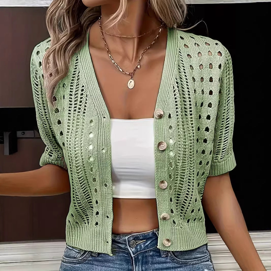 Women's Lace Knit Cardigan | Elegant Layering for Every Occasion