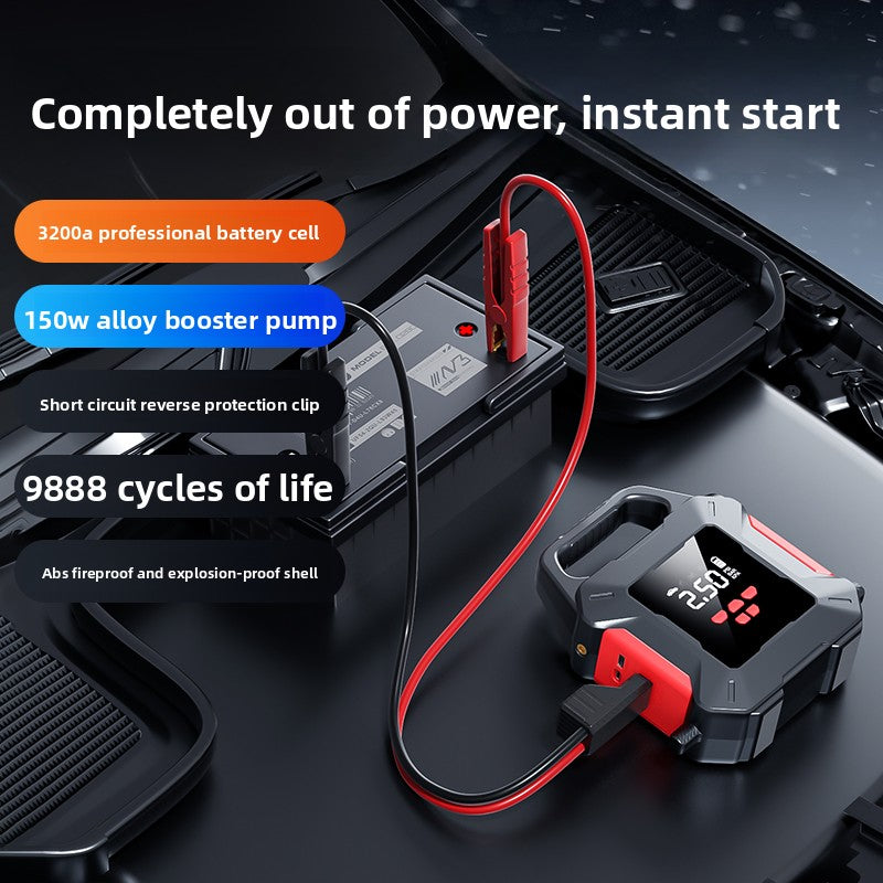 All-In-One Car Emergency Start-Up & Air Pump Device