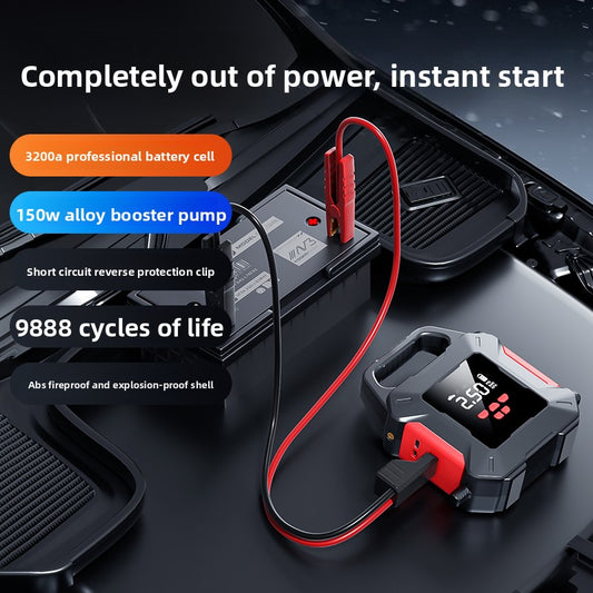 All-In-One Car Emergency Start-Up & Air Pump Device