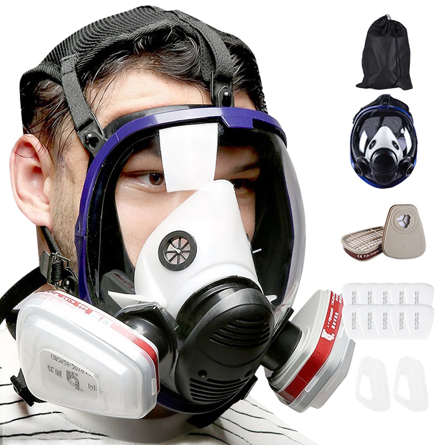 Silicone Gas Mask for Maximum Toxic Fume Protection