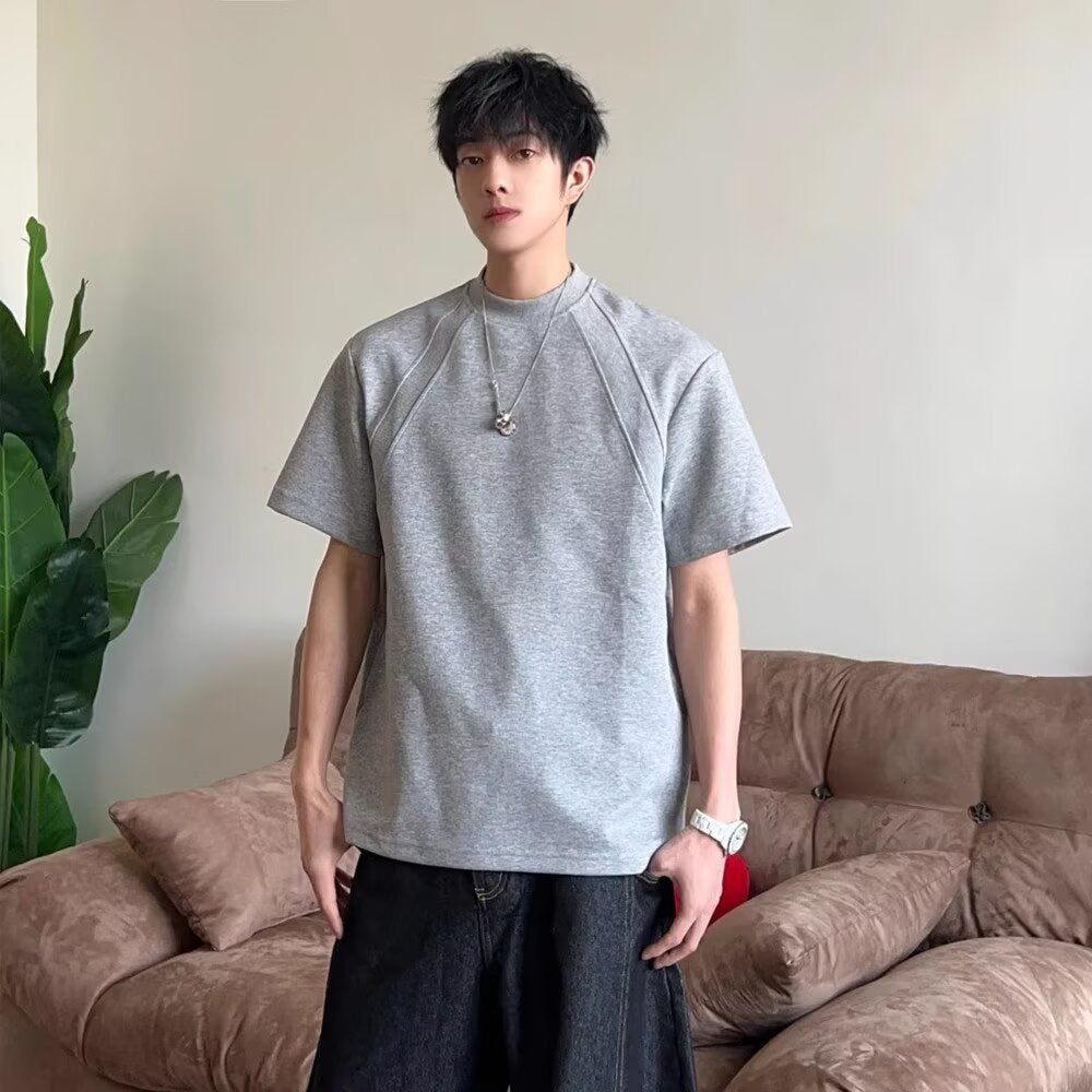 Men's Boxy Fit Short Sleeve Cotton T-Shirt | Stylish Summer Comfort