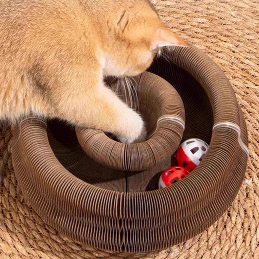 Retractable Cat Scratching Board Toy | Interactive & Space-Saving