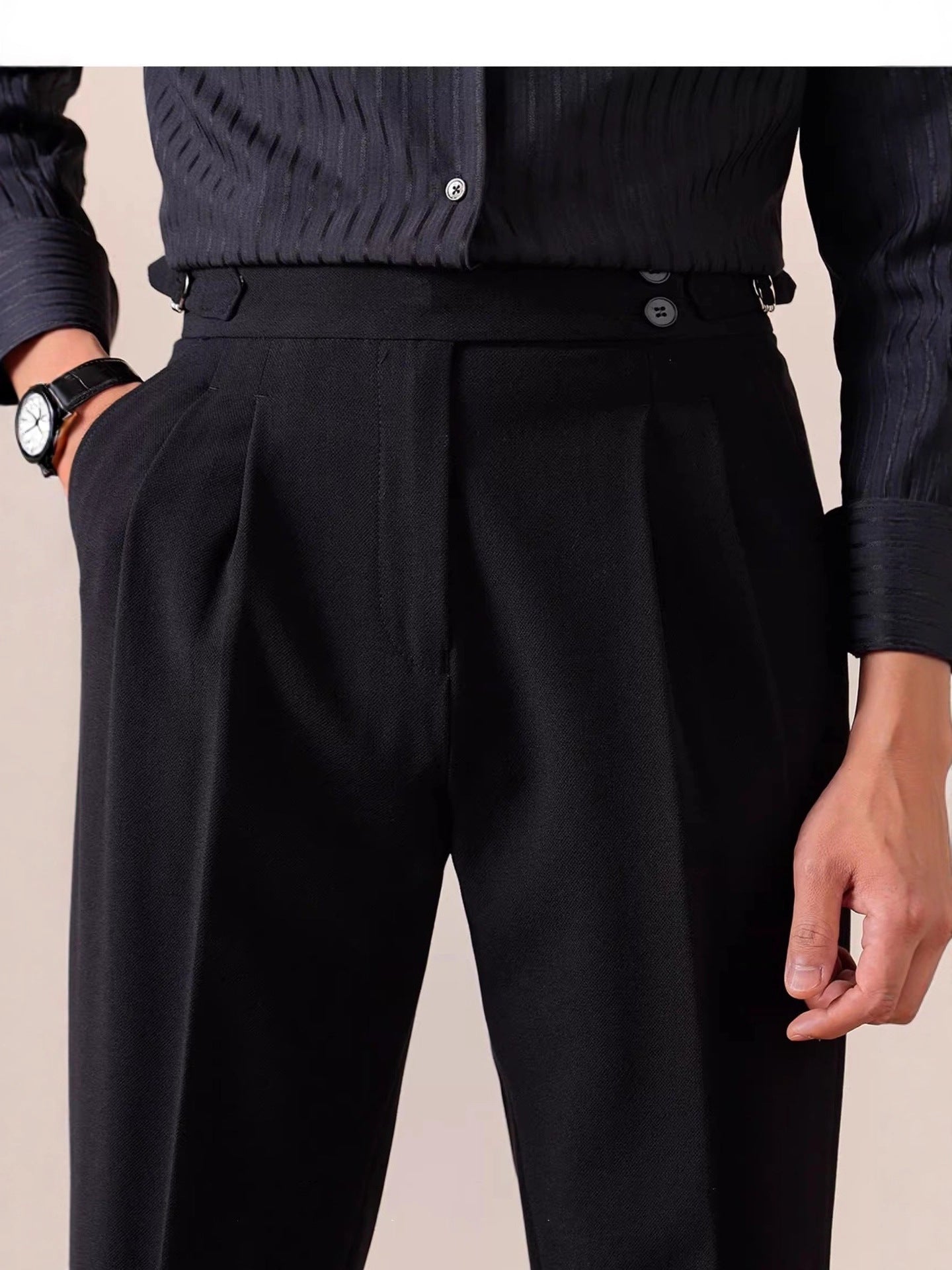 Sophisticated High Waist Straight Leg Trousers for Women