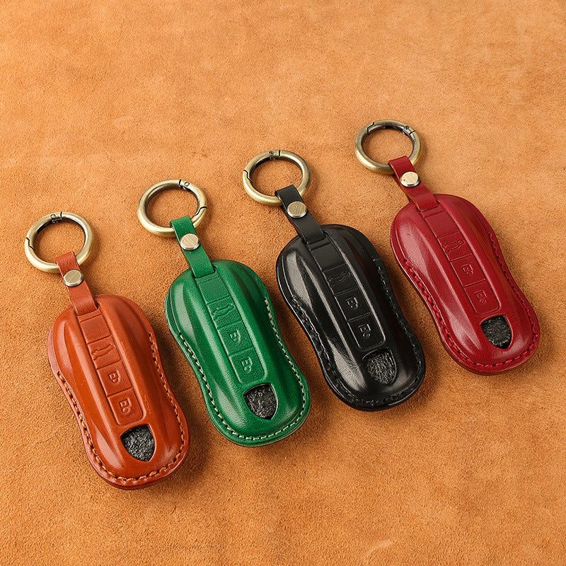 Genuine Leather Key Case | Premium Cowhide Key Protection