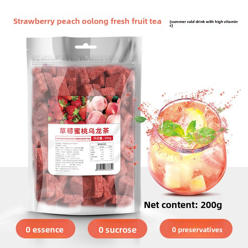 Delicious Freeze-Dried Fruit Tea Blocks | Instant Hydration
