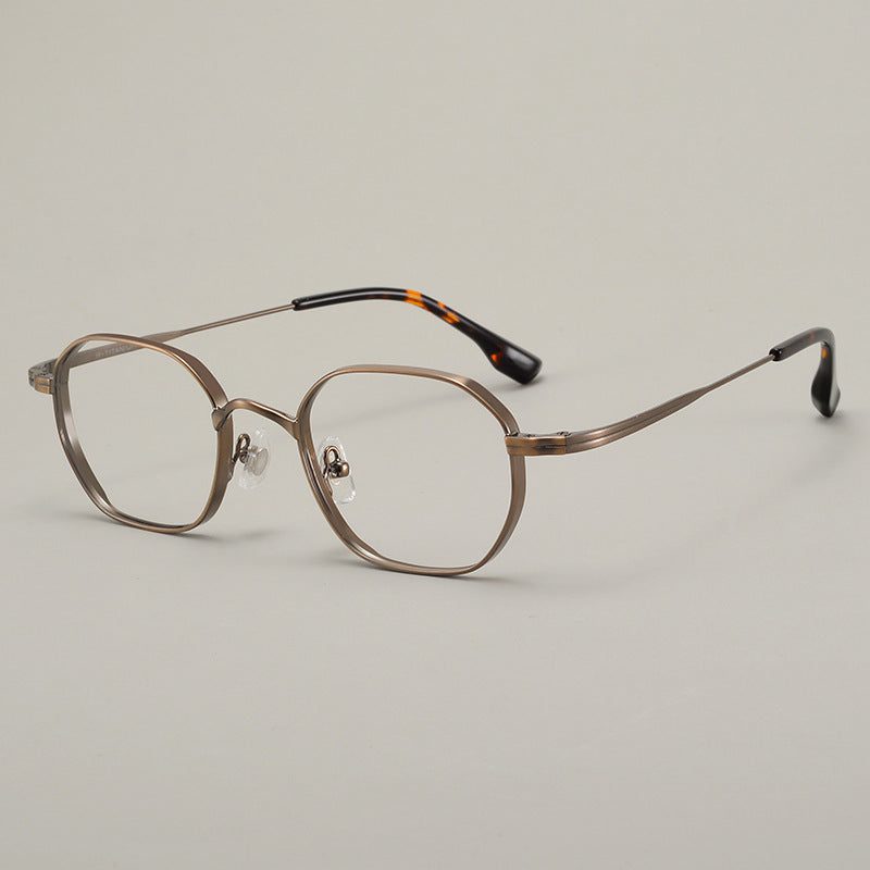 Titanium Glasses Frame | Lightweight Retro Style with Anti-Radiation Lenses