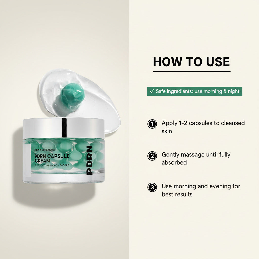 Nourishing Seaweed Green Capsule Face Cream | Hydrating Formula