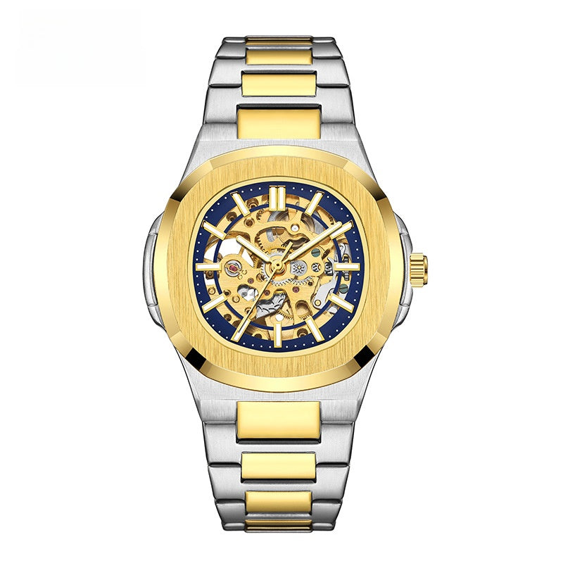 Luminous Double-Sided Hollow Men's Watch | Elegant Automatic Timepiece