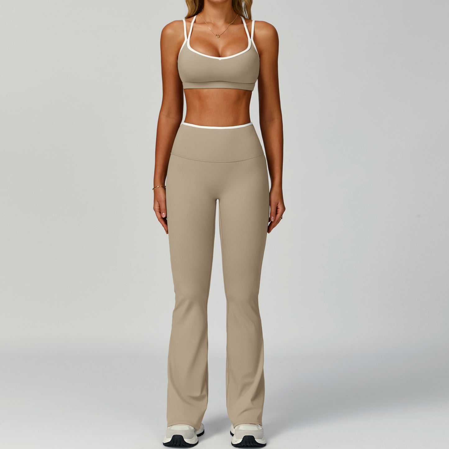 Color Blocked Edge Sports Yoga Clothing | Stylish Activewear Set