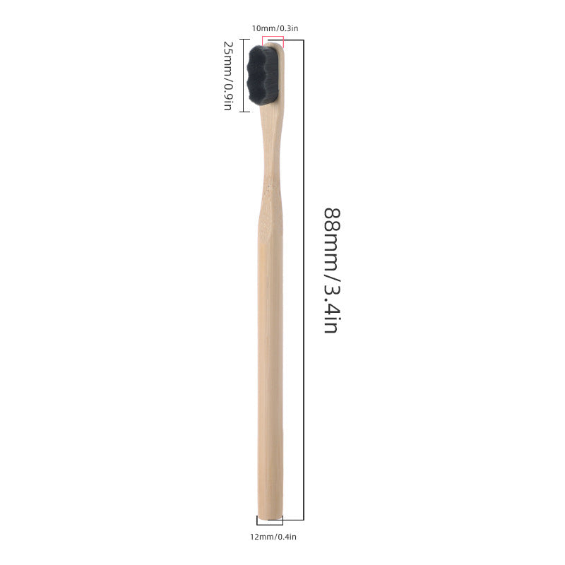 Eco-Friendly Bamboo Toothbrush 4-Pack | Natural Bristles