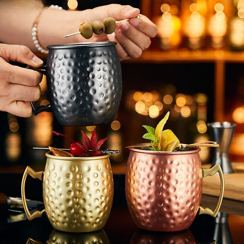 Hammered Cocktail Cup | Premium Stainless Steel Drinkware