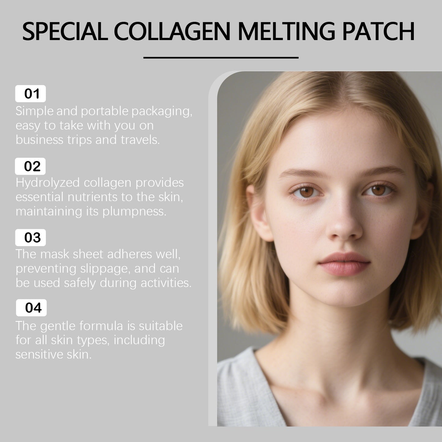 Hydrolyzed Collagen Protein Sheet Masks | Deep Hydration & Elasticity