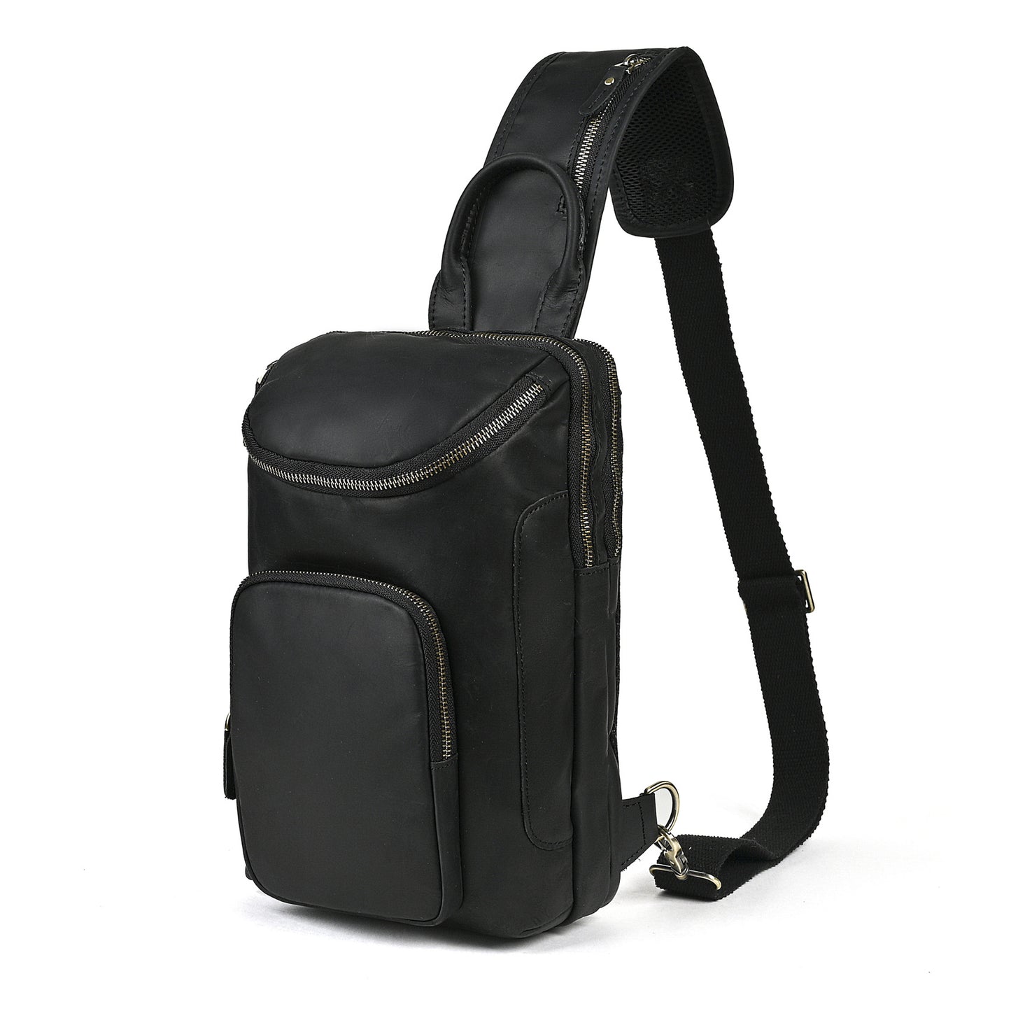 Retro Genuine Leather Chest Crossbody Bag | Stylish & Durable
