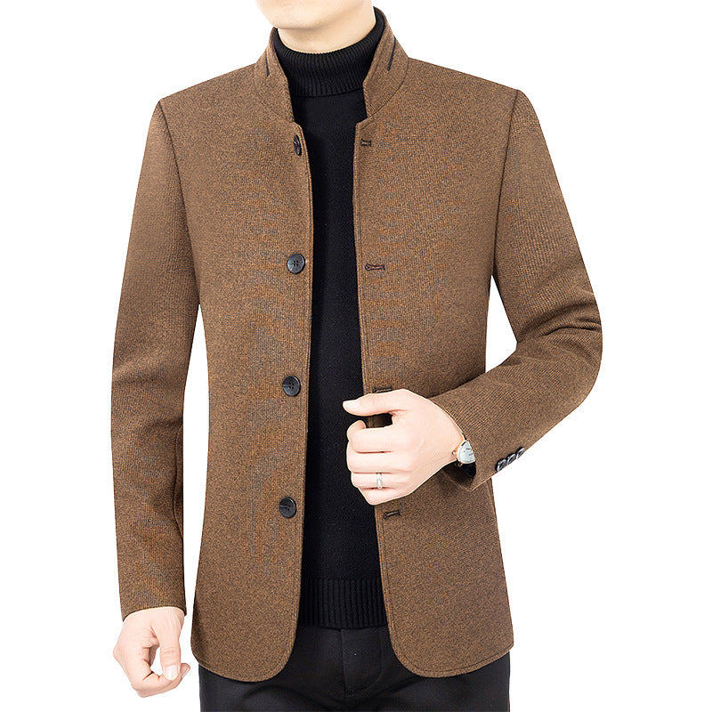 Men's Lightweight Stand Collar Jacket | Windproof & Stylish Outerwear