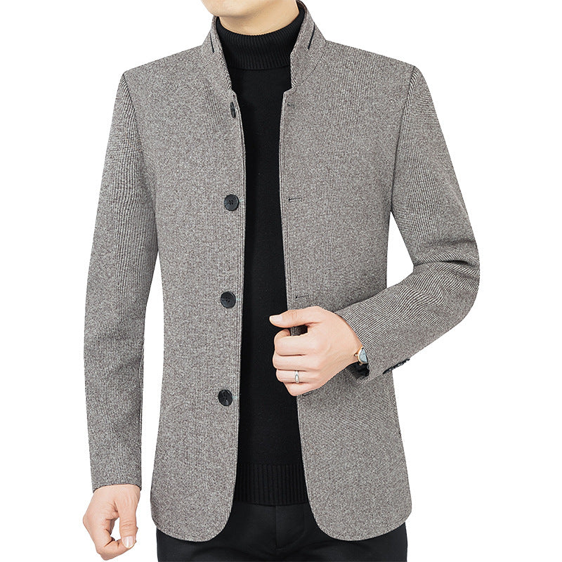 Men's Lightweight Stand Collar Jacket | Windproof & Stylish Outerwear