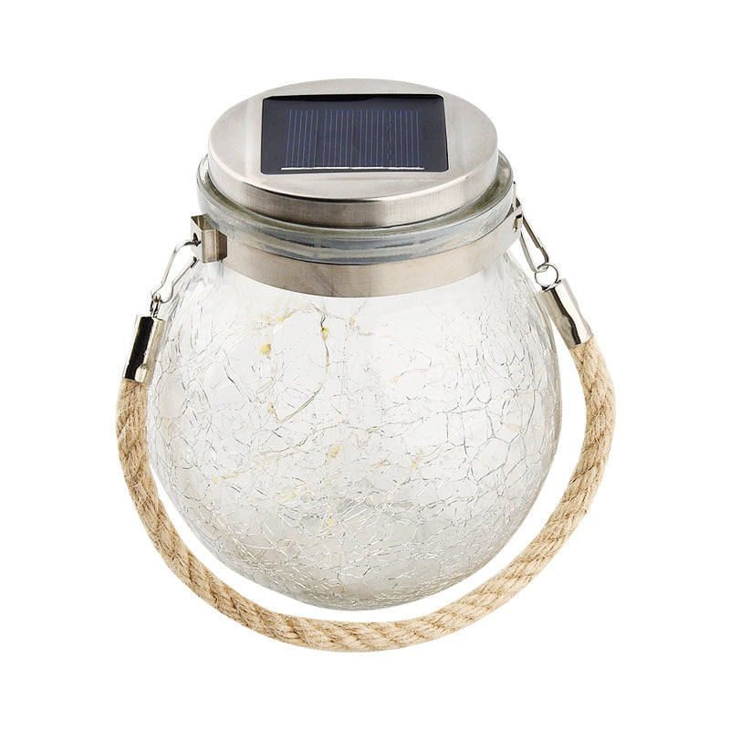 Solar Crack Glass Light | Eco-Friendly Outdoor Décor