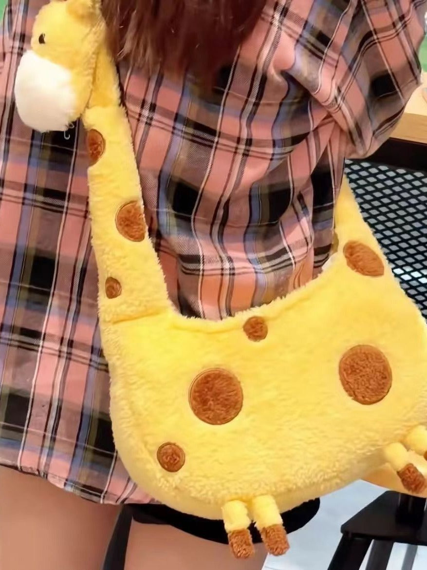 Adorable Giraffe Plush Backpack | Cozy and Versatile Storage