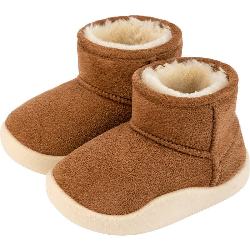 Children's Cozy Fleece-Lined Short Boots | Warm Ankle Footwear