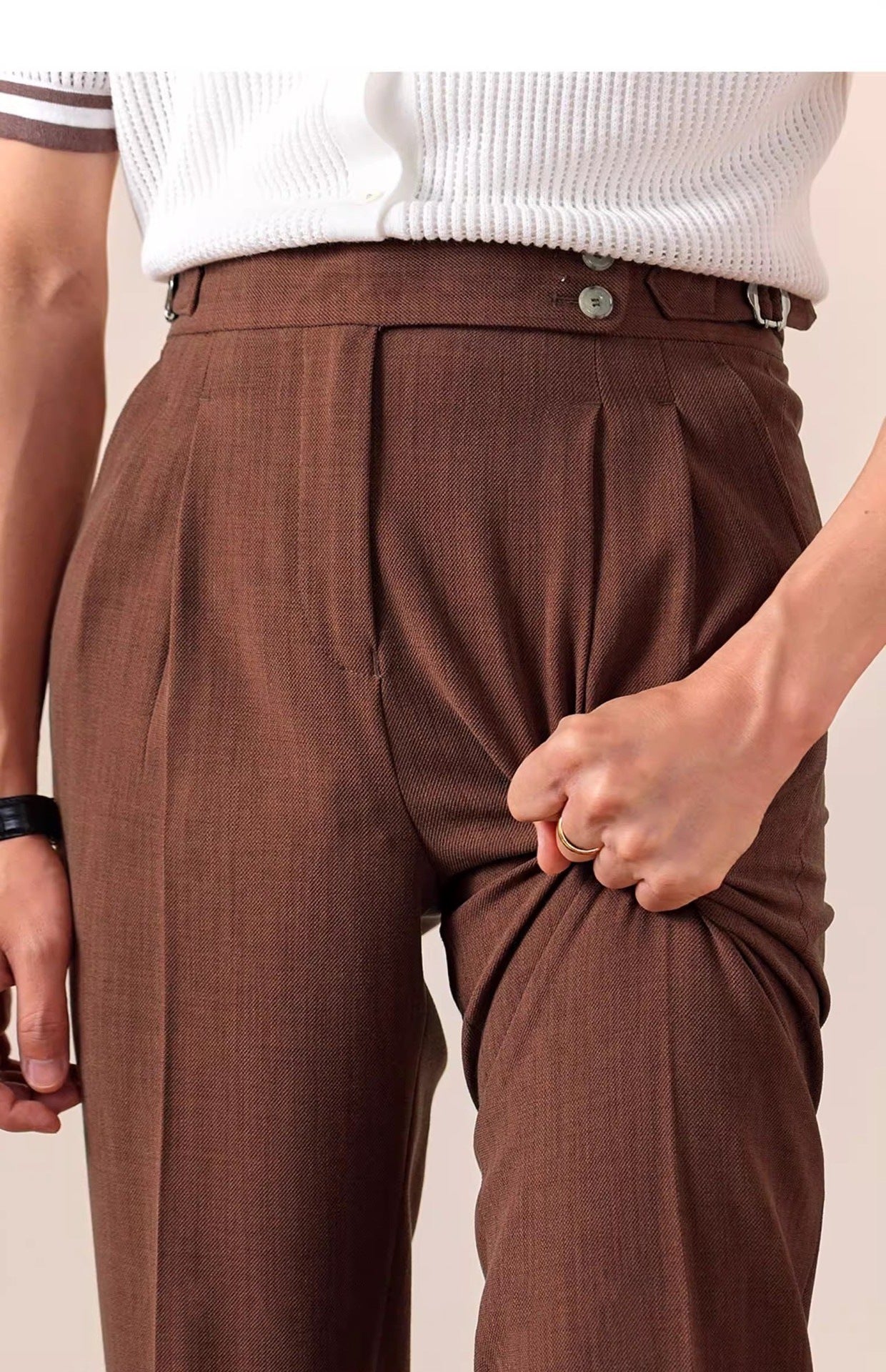 Sophisticated High Waist Straight Leg Trousers for Women