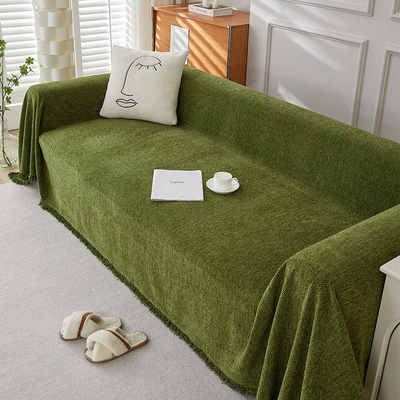 Solid Color Chenille Sofa Towel | Stylish & Comfortable Protection