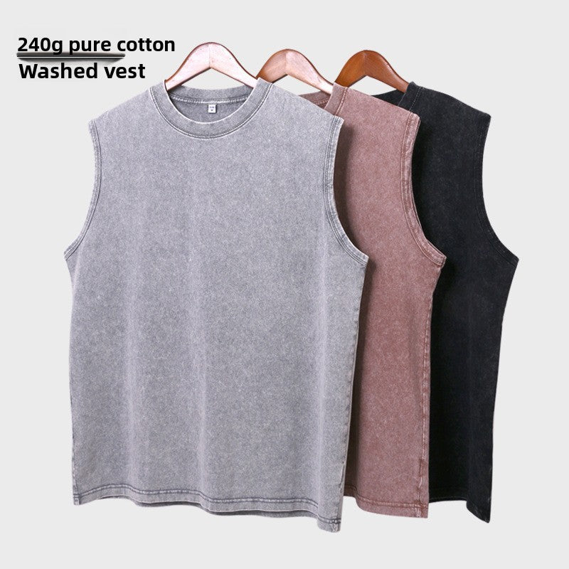 Men's Cotton Vintage Vest | Loose Fit Casual Wear