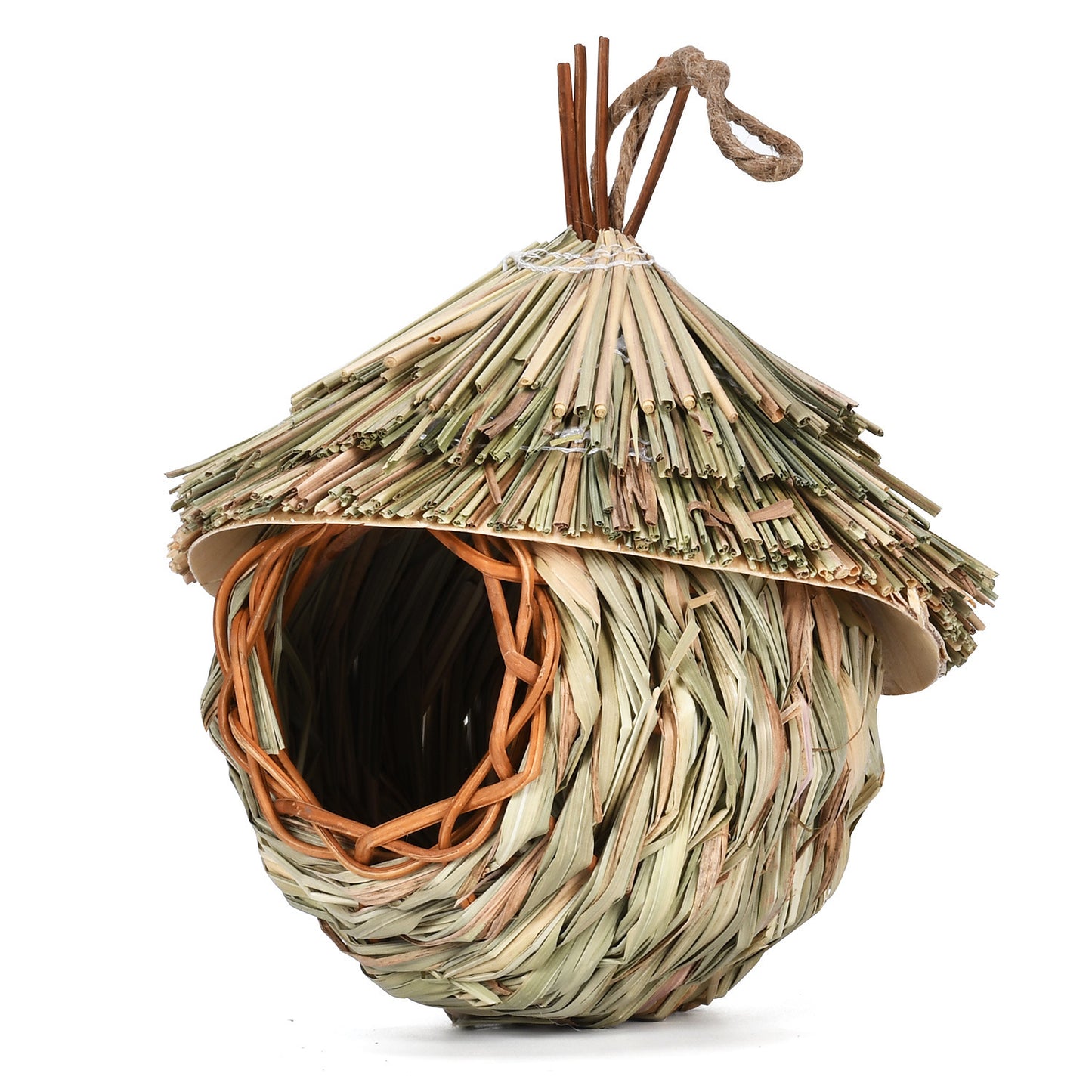 Eco-friendly Straw Bird's Nest | Stylish Hanging Birdhouse