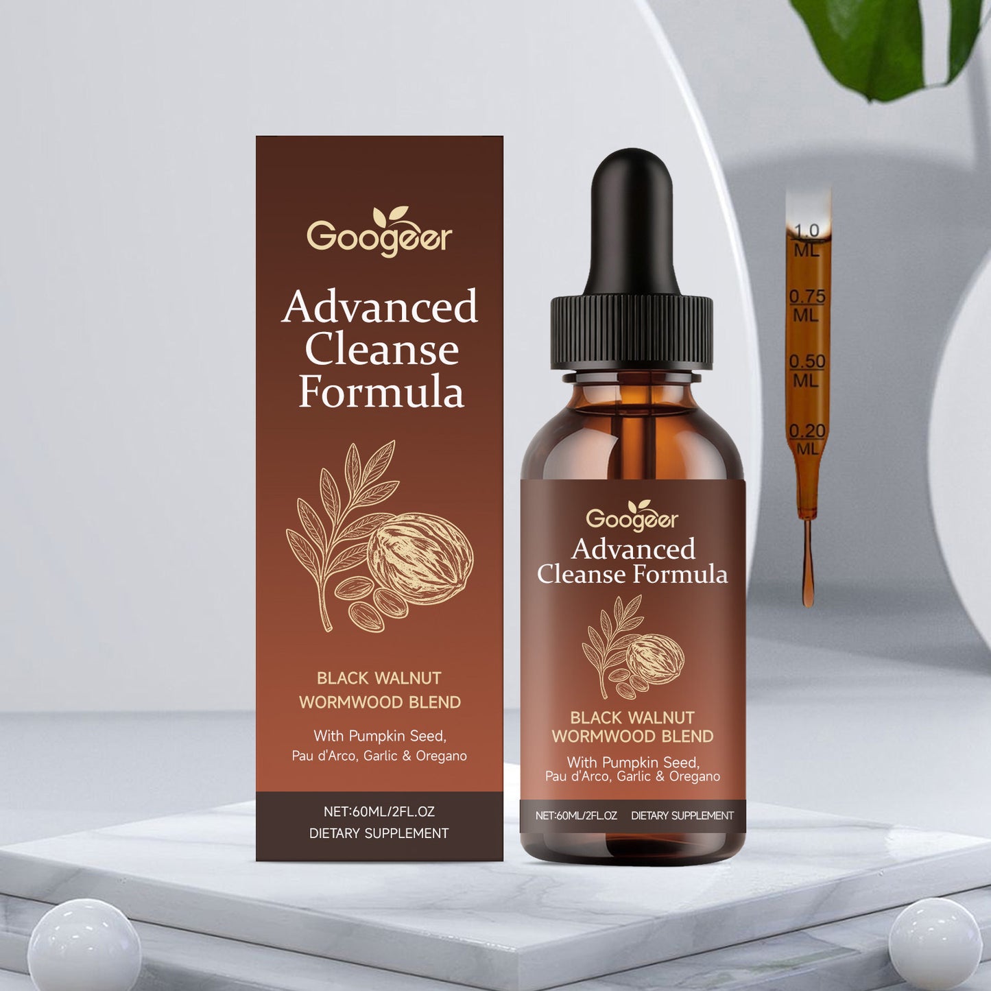 Natural Black Walnut Mugwort Drops | Vitality for Your Skin