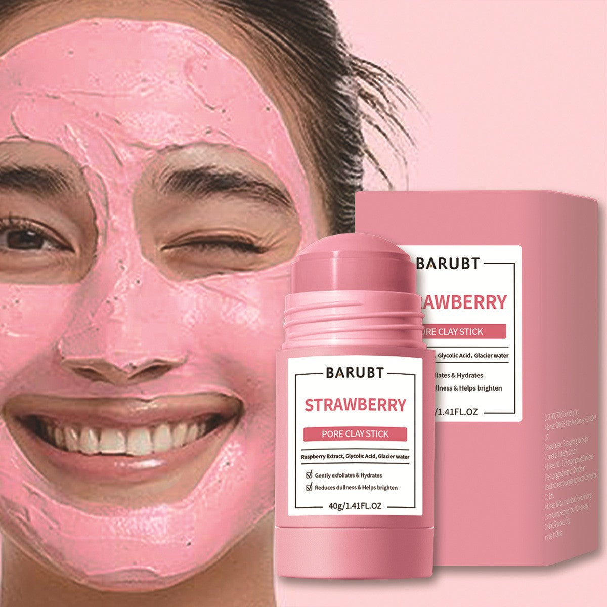 Strawberry Puree Mask Stick | Deep Cleansing Skin Care