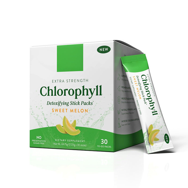Natural Chlorophyll Powder Packets | Organic Nutritional Supplement