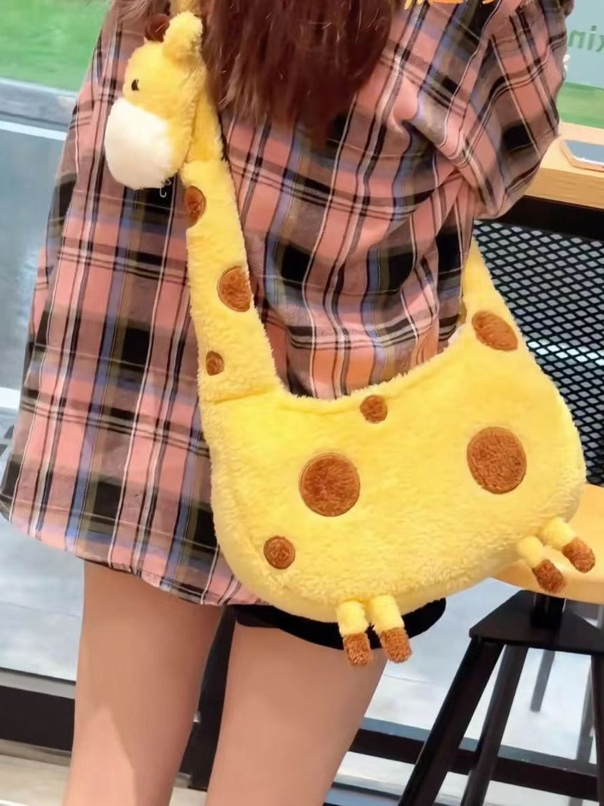 Adorable Giraffe Plush Backpack | Cozy and Versatile Storage