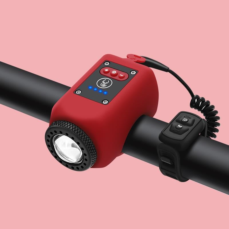 USB Rechargeable Bicycle Headlight with Horn | All-Weather Safety