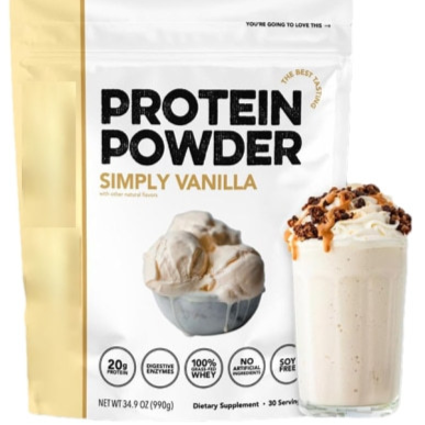 High-Quality Whey Protein Powder with Essential Vitamins & Minerals