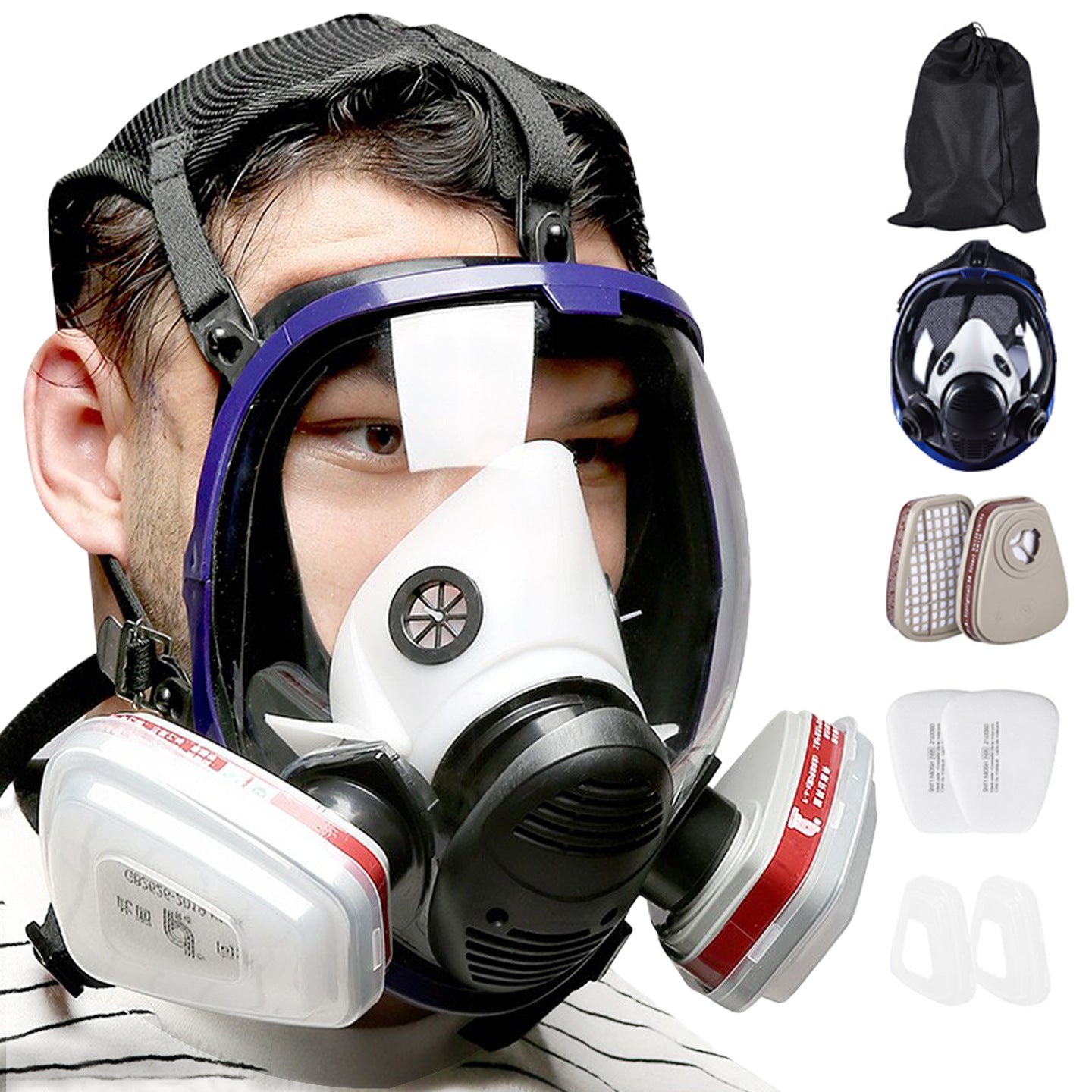 Silicone Gas Mask for Maximum Toxic Fume Protection