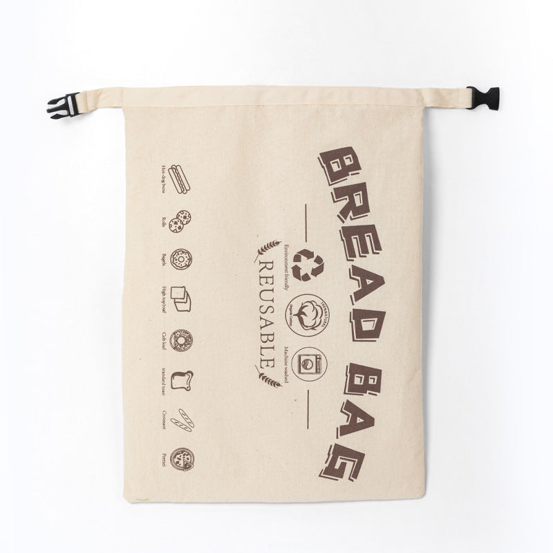 100% Cotton Bread Bag | Eco-Friendly & Reusable Food Storage