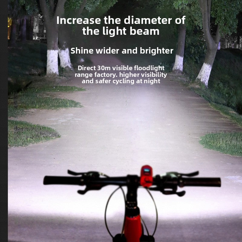 USB Rechargeable Bicycle Headlight with Horn | All-Weather Safety