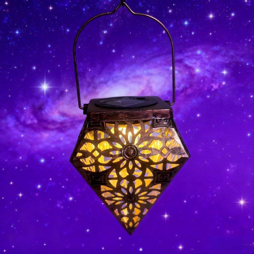 Solar Powered 3D Hollow Decorative Light | Eco-Friendly Design
