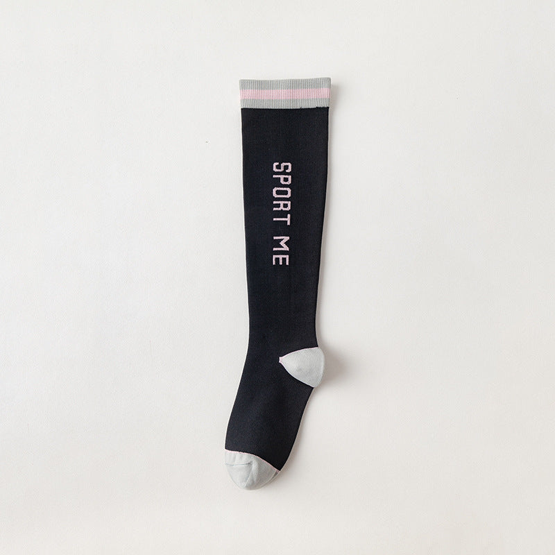 Women's Striped Compression Sports Socks | Comfort & Support