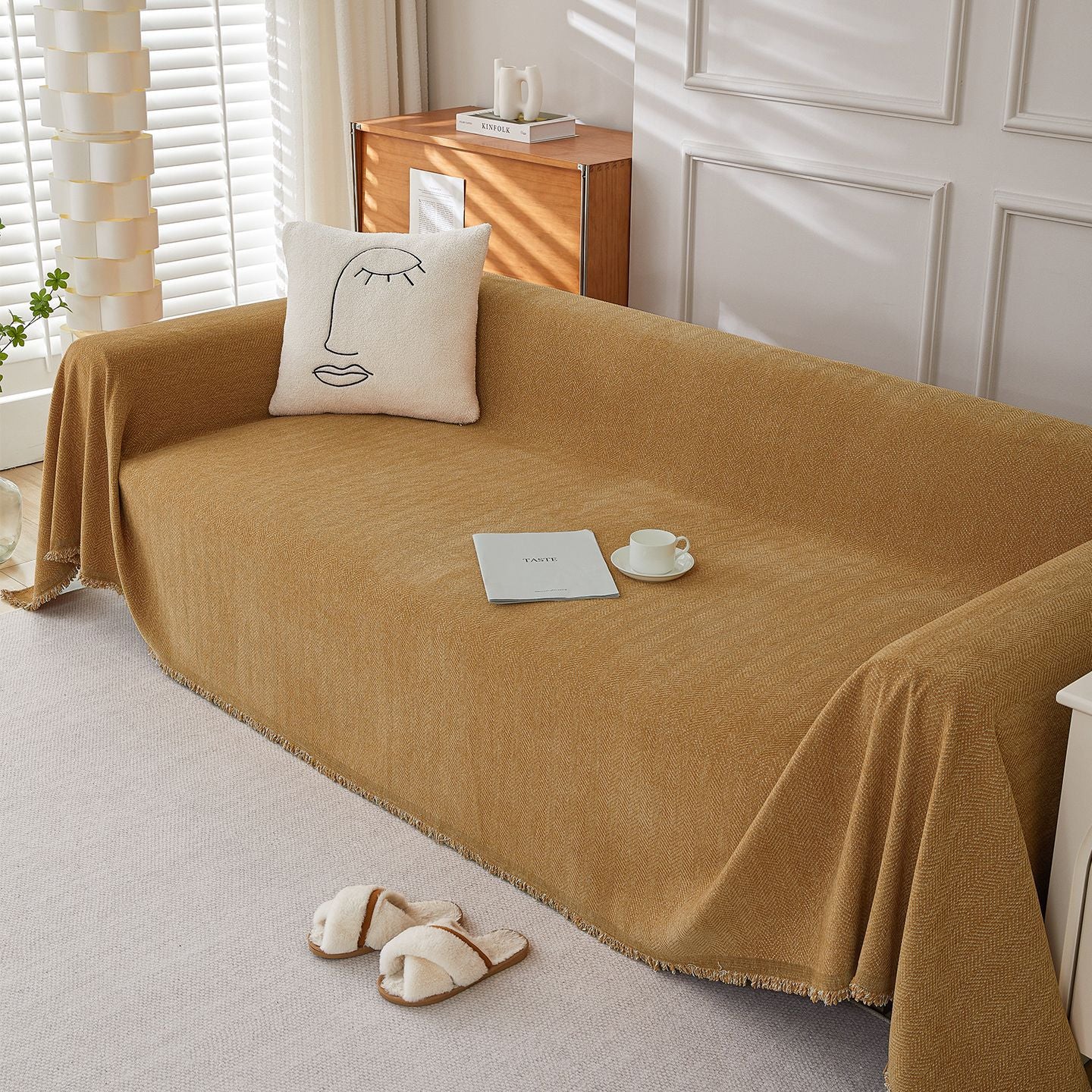 Solid Color Chenille Sofa Towel | Stylish & Comfortable Protection