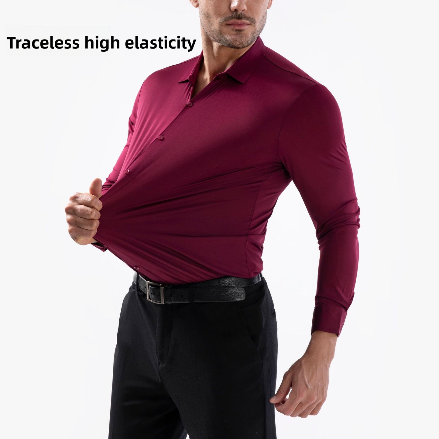 Men's Slim Fit Stretch Shirt | Comfort & Style Combined