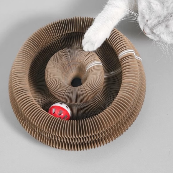 Retractable Cat Scratching Board Toy | Interactive & Space-Saving