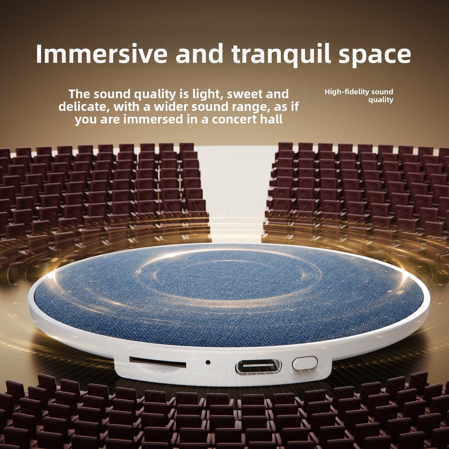 Ultra-Thin Bluetooth Sleep Sound Machine | White Noise Relaxation
