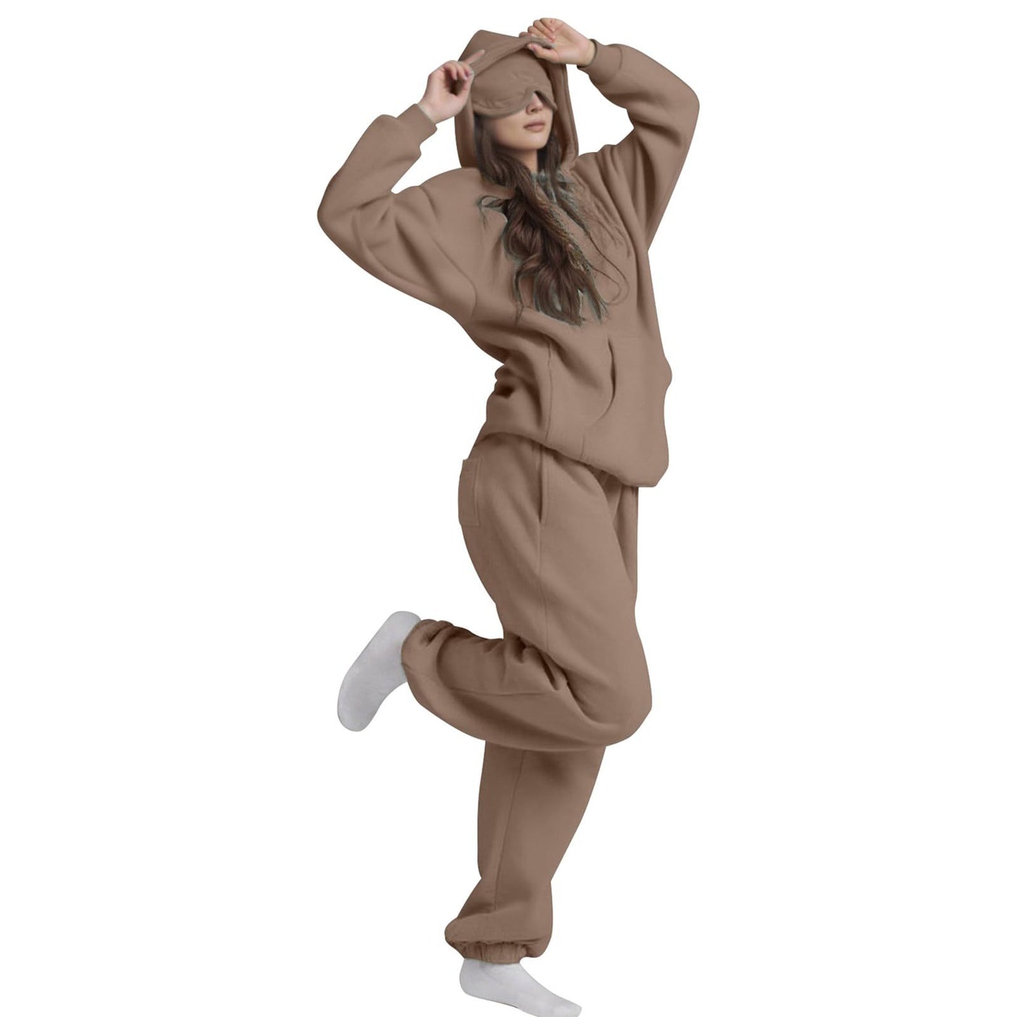 Cozy Women's Hoodie with Built-in Eye Mask | Stylish Comfort