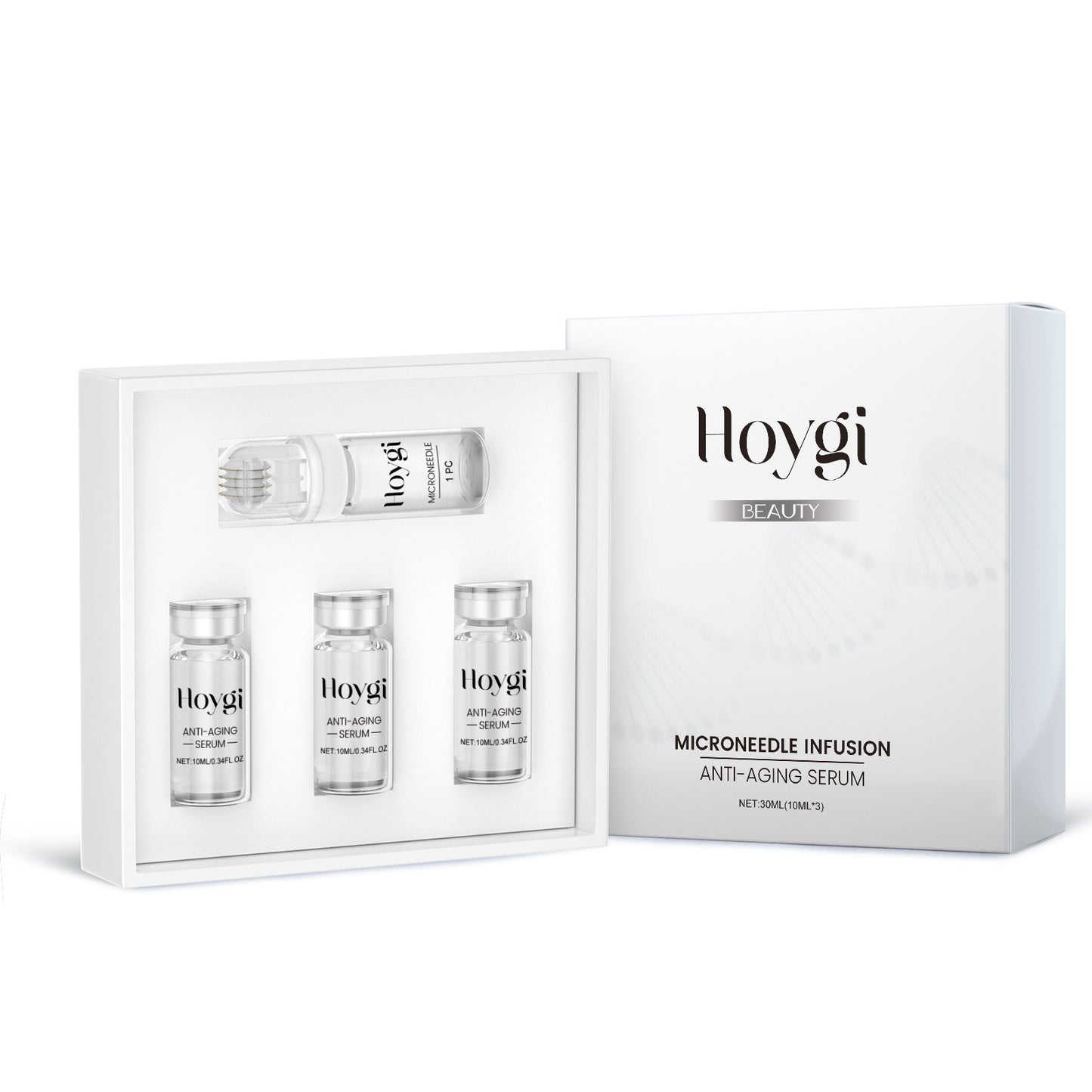 Skin Care Roller Set with Hyaluronic Acid Essence | Hydrate & Rejuvenate