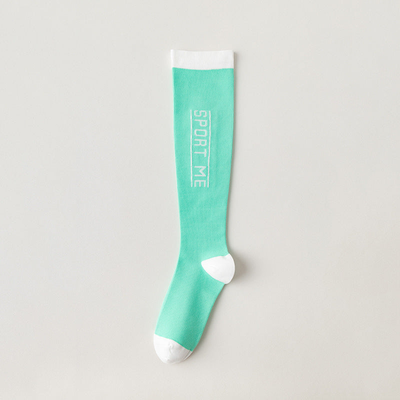 Women's Striped Compression Sports Socks | Comfort & Support