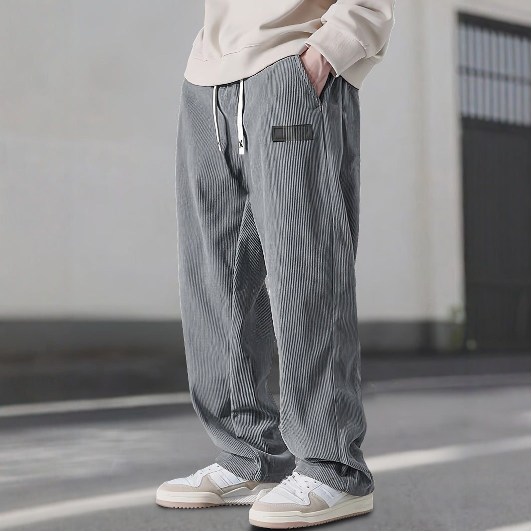 Men's Straight Leg Corduroy Casual Pants | Comfortable & Versatile